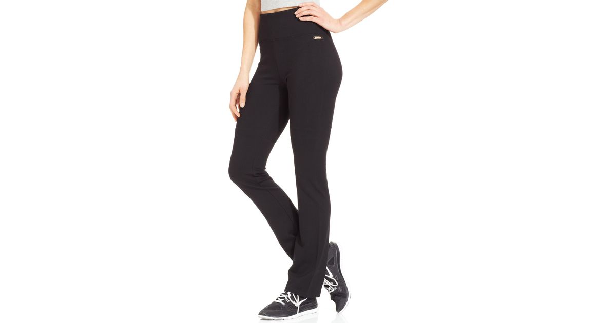 Calvin Klein Performance Bootcut Yoga Pants in Black Lyst